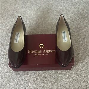 Etienne Aigner Brown Heels Classic Pumps